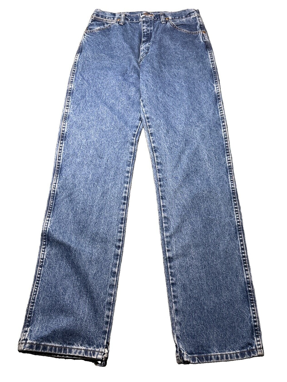 Wrangler Cowboy Western Jeans Mens 30x36 Blue Denim